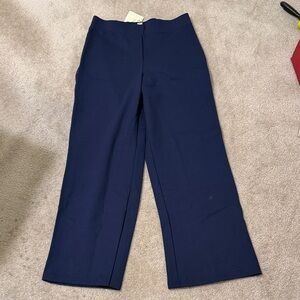 Navy Blue Wide-Leg Pants